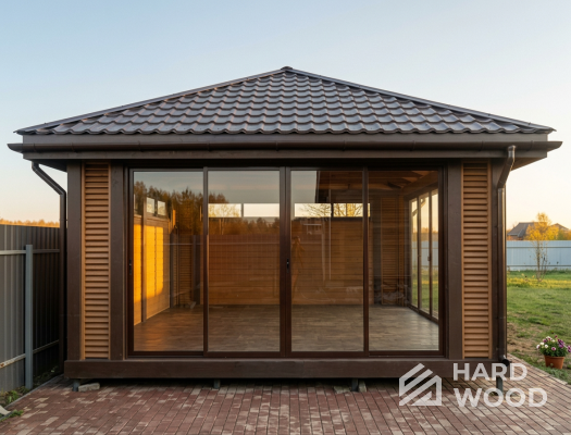 Беседка с четырехскатной крышей №94 - фото 2250