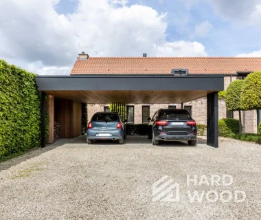 Односкатный навес для двух авто №112 - фото 1284