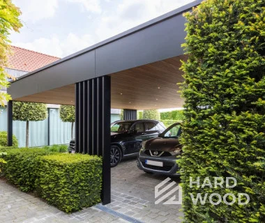 Односкатный навес для двух авто №112 - фото 1289